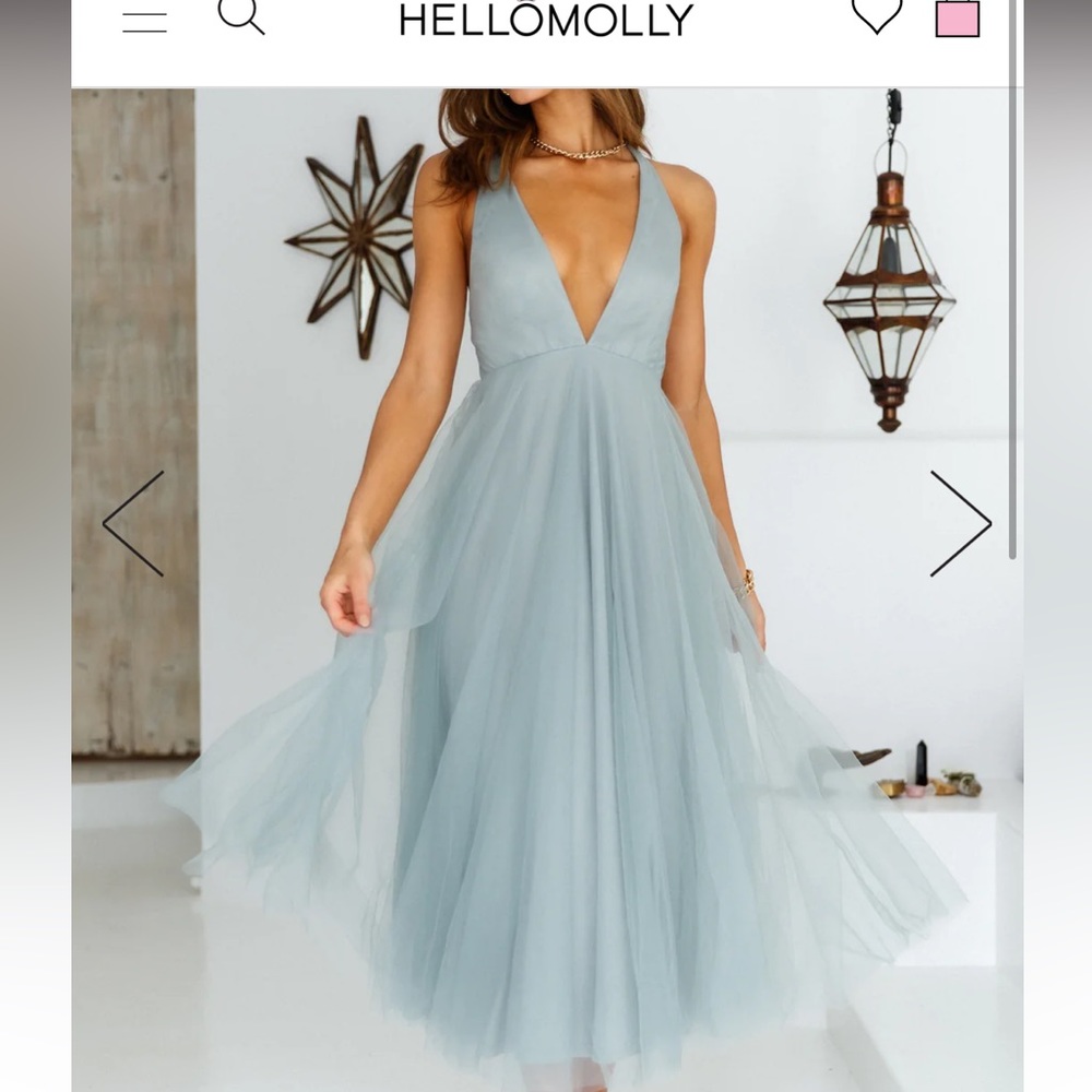 Hello Molly tulle KISS THE GIRL MIDI DRESS SAGE, Size: xs